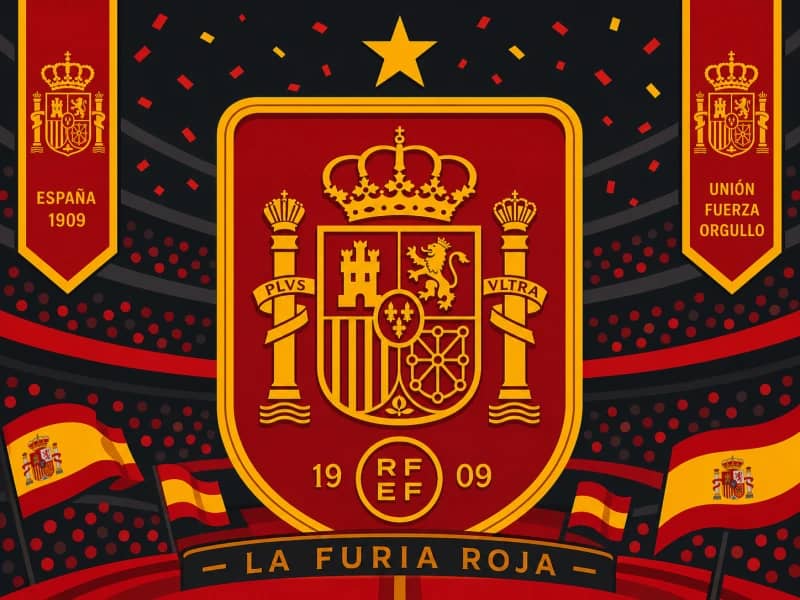 Spain national football team players celebrating