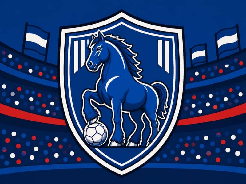 Ipswich Town category artwork — blue and white football theme