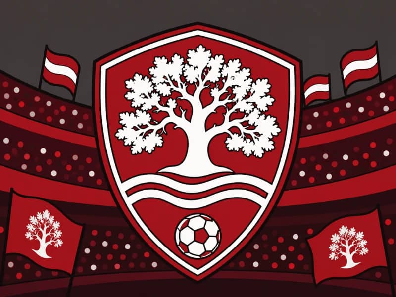 Nottingham Forest category artwork — Garibaldi red football theme