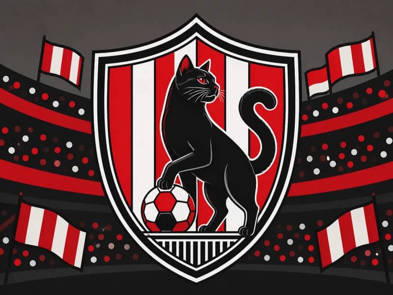 Sunderland category artwork — red and white striped football theme